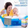 Mixweer 40 Pack Baby Burp Cloths Bulk 20x10 Inch Absorbent Muslin Burp Cloths Microfiber Baby Washcloths for Burp Rags Burping Cloths for Newborn Infant Toddler Bath Essentials(Multicolor)