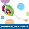 Learning Resources Simple Tape Measure, Ages 3+, Retractable Toy Tape Measure, Measures 4 Feet, Construction Toy for Kids,Back to School