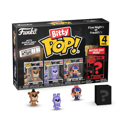 Funko Bitty Pop!: Five Nights at Freddy's Mini Collectible Toys 4-Pack - Freddy, Bonnie, Ballon Boy & Mystery Chase Figure (Styles May Vary)