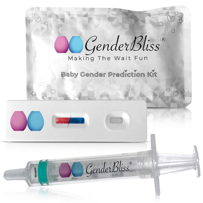 GenderBliss Gender Prediction Test - Early Pregnancy Kit - Reveal if Your Baby is a boy or Girl from 8 Weeks - Instant Results