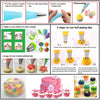 YOQXHY 357 Pcs Cake Decorating Kit,with Aluminium Alloy Cake Turntable & Leveler,58 Piping Tips,Icing Spatulas,Pastry Bags,Frosting Tools for Baking Cupcake Cookie Muffin