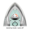 Oliso M3Pro Project Steam Iron with Solemate - for Sewing, Quilting, Crafting, and Travel | 1000 Watt Ceramic Soleplate Steam Iron | Aqua