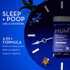 HUM Nutrition Beauty zzZz Sleep & Digestive Regularity Gummies 3mg Melatonin + FOS prebiotic Fiber, Sleep Aid (30-Day Supply)
