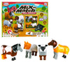 Magnetic Mix or Match Farm Animals Toy Play Set, 16 Pieces