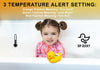 Dip Ducky Bath Thermometer - Baby Bath Floating Water Temperature Thermometer - Digital Display with Safety Temperature Warning