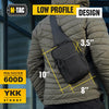 M-Tac Tactical Bag Shoulder Chest Pack with Sling for Concealed Carry of Handgun (Black Gen2)