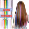 32 PCS Colored Clip in Hair Extensions - BEAHOT 20 Inches Rainbow Long Straight Hairpieces Clip in Synthetic, Halloween Cosplay Dress Up Fashion Party Christmas New Year Gift for Women Kids Girls