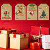 Gift Tags Sticker Christmas, 300 Christmas Kraft Stickers Roll, 2