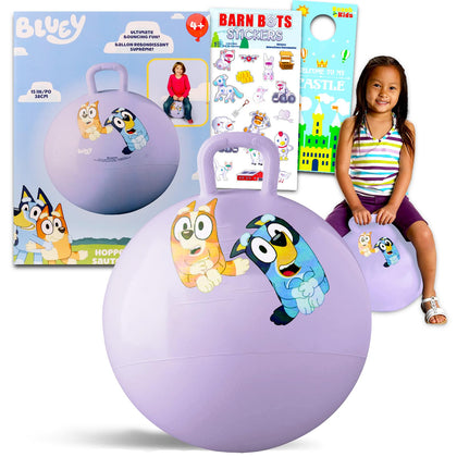 Disney Bluey Hopper Ball Outdoor Toy Set - Bundle Includes Bluey 15