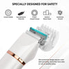 Electric Bikini Trimer Shaver Women: 2 in 1 IPX7 Waterproof Wet & Dry Use Body Hair Trimmer and Facial Hair Remover - Rechargeable Hair Removal Kit for Bikini Underarm Leg Arm Body Face