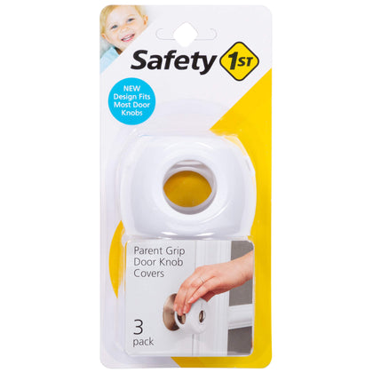 Safety 1st Parent Grip Door Knob Covers, White, One Size 3 Count (Pack of 1)