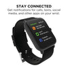 24/7 EVO Unisex Smartwatch - Fitness Tracker, Heart Rate Monitor,  Customizable Watch Face - Activity and Calorie Tracker - Multi Sports Modes - Bluetooth Connectivity