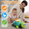 Baby Toys 6 to 12 Months, Tummy Time Toy for 12-18 Months, Musical Turtle Crawling Toys with Light & Sound, Birthday Gift Early Educational Toy for Baby Infant 3-6 7 8 9 10 Months 1 2 Year Old