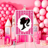 Pink Girls Party Decorations Girls Birthday Decorations Party Games Pin The Bow on The Girls Head Pin Game for Kids Posters Stickers for Party Favors and Supplies
