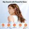 occiam Wireless Earbuds Bluetooth 5.3 Headphones 96Hrs Playback Sports Ear Buds with Microphone Earhook Waterproof in Ear Earphones LED Power Display Headset for Workout Running Black