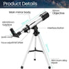 Merkmak Telescope for Kids & Beginners, Kids Telescope 50mm Aperture 360mm AZ, 90X Magnification Astronomical Refracting Telescope with Tripod for Kids to Explore The Moon and Star