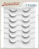 Mink Lashes Natural Look Wispy Eyelashes Short Wispy False Lashes 9mm 3D Strip Fake Eyelashes C Curl Eye Lashes 7 pairs S2