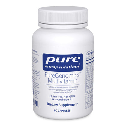 Pure Encapsulations PureGenomics Multivitamin - Supplement to Support Nutrient Requirements of Common Genetic Variations - with Vitamin A,B,C,D,E, K & Minerals - 60 Capsules