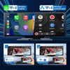 HESHS Wireless CarPlay Screen for Car,Portable 10.26
