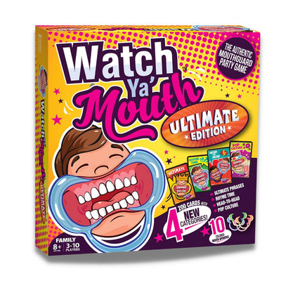 Watch Ya Mouth - Ultimate Edition | Speak 200 Funny Phrases - Elevate Your Game with Classic, Rhyme Time, Pop Culture, and Head to Head Categories