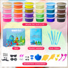 Modeling Clay Kit - 24 Colors Air Dry Ultra Light Soft & Stretchy DIY Molding Clay with Tools, Animal Accessories, Easy Storage Box Kids Art Crafts Gift for Boys & Girls Age 3-12 year olds