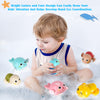 Bath Toys, 4 Pack Baby Bath Toys for Toddlers 1-3, Floating Wind-up Toys Swimming Pool Games Water Play Set Xmas Gift for Bathtub Shower Beach Infant Toddlers Kids Boys Girls Age 1 2 3 4 5 6 Years