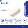 Pure Encapsulations Zinc 30 mg - Highly Absorbable - for Immune System Support - Zinc Picolinate - 60 Capsules