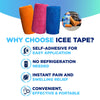 IceeNow - Ice Bandage Wrap Tape, Self Sticking Bandage Wrap, Instant Cold Compress Compression Tape Wrap, Athletic Muscle Tape, Athlete Tape for Pain and Swelling, No Refrigeration Needed, Blue