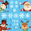 526PCS+ Christmas Window Clings Snowflakes Decorations, 10 Sheets Winter Stickers Decals Ornaments Santa Claus Reindeer Snowman Decals for Xmas Frozen Theme New Year Wonderland Decorations