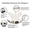 babygoal Reusable Cloth Diapers for Girls, Adjustable Washable Nappy 6pcs+ 6pcs Microfiber Inserts+One Wet Bag 6YDG08