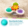LiKee Suction Cup Spinnerz Toy Baby Bath Toys for Infants 12-18 Months Airplane Travel Toys for 1 2 Year Old Boys and Girls Gifts, Fidget Spinning Tops Stick Great Bathtub Toys for Kids Ages 1-3