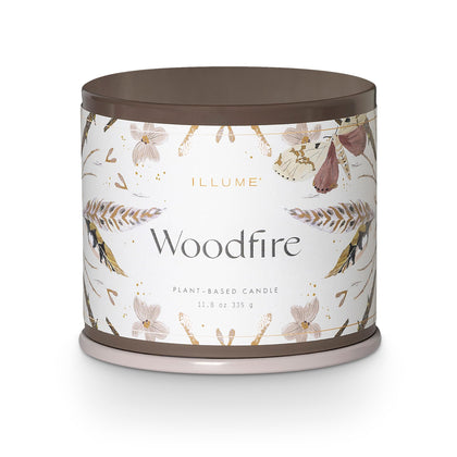 ILLUME Vanity Tin Candle, Woodfire