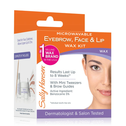 Sally Hansen Eyebrow, Face & Lip Wax Kit, Pack Of 1