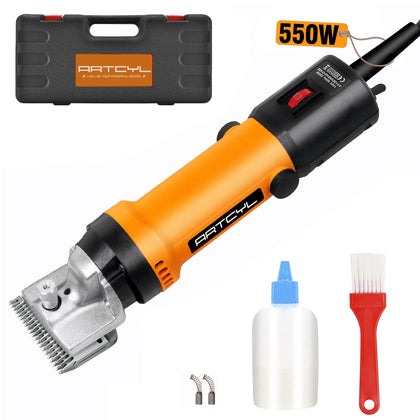 550W Horse Clippers, Professional Electric Grooming kit for Horses Equine Goat Pony Cattle and Large Thick Coat Animals, Farm Livestock Animal Clippers