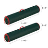 Elf Stor Wrapping Paper Storage Bag-Set of 2-Organize up to 40 Rolls of Holiday, Christmas or Birthday Gift Wrap-Upright, Hang or Lay Flat (Green)