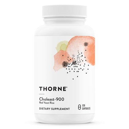 THORNE Choleast-900-900mg Red Yeast Rice Extract - Gluten-Free Supplement Supports Healthy Cholesterol Levels Already in a Normal Range, Heart & Blood Pressure - 120 Capsules
