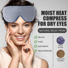 Heated Eye Mask, Washable Microwave Warm Dry Eye Compress Weighted Heating Mask Eye Mask Heat Delivers for MGD Stye Belpharitis Eye Fatigue Gifts for Men Women