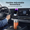 toocki Cup Holder Phone Mount for Car, Universal 360° Adjustable Gooseneck Cell Phone Cup Holder Expander for Medium-Sized Vehicles Truck Compatible with iPhone Samsung & All Smartphones