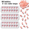 ZJJZGYXINTAI My Water Broke Baby Shower Game with 80 Mini Plastic Babies, 3 Ice Cube Trays and 1 Sign, Used for Baby Shower Games, White