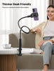 Lamicall Gooseneck Phone Holder for Bed - [Upgraded Stable Clip] for Desk, Headboard, Bed, Bedside, Table, Flexible Gooseneck Long Arm Stand, Overhead Cell Phone Clamp Mount, for All 4-7 Devices
