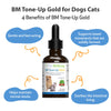 Pet Wellbeing BM Tone-Up Gold for Cats - Vet-Formulated - Diarrhea & Loose or Runny Stools - Natural Herbal Supplement 2 oz (59 ml)