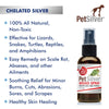 PetSilver Wound Reptile, Snake & Lizard Formula with Chelated Silver - Made in USA - Vet Formulated - Natural Pain Free Formula - Relief Support for Skin Issues, Sores, Scale Rot 2 fl oz