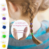 ZCOINS Baby Hair Ties for Thin Hair Ponytail Holder for Newborn Girls, Toddler Rubber Bands for Hair Multicolor 100pcs