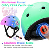 Wemfg Color Gradient Adjustable Helmet, Kids Toddler Girls Boys Child Bike Helmet for Multi-Sports Cycling Skating Bike Rollerblading Scooter Ages 2-4, 3-5, 5-8, 8-14