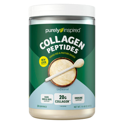 Purely Inspired Collagen Powder |Collagen Peptides Supplements for Women & Men | Collagen Protein Powder with Biotin | Paleo + Keto Certified | Unflavored, 0.9 lb (Packaging May Vary)