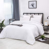 CLOTHKNOW White Comforter Sets Queen White Bedding Comforter Sets Queen Plain White Bed Comforter Solid White Queen Bedding Set 3Pcs White Comforter Sets Queen
