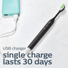 PHILIPS One by Sonicare Rechargeable Toothbrush, Brush Head Bundle, Shadow Black, BD1003/AZ