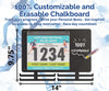 BLAUBECK Medal Hanger Display for Runners and Race Bib Holder with Chalkboard Marker, Marathon Medal Holder Display, Race Medal Holder Wall Hanger | Holds up to 24 Medals and 80 Race Bibs