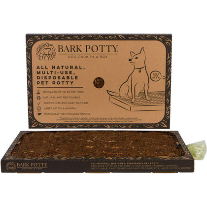 Bark Potty Disposable Dog Potty - Multi-Use, Odor Neutralizing, Non-Leaking - Lasts for Weeks - Indoor/Outdoor