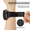 WOCCI 22mm Adjustable Nylon Watch Band, Quick Release Sport Loop Strap (Black)